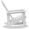 vidaXL Adirondack Rocking Chair White 92 x 73.5 x 92 cm HDPE