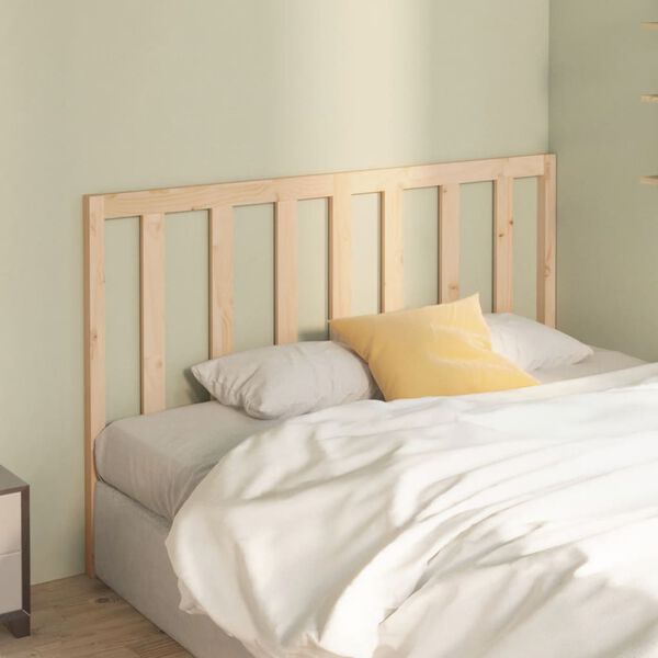 vidaXL Bed Headboard 126x4x100 cm Solid Wood Pine