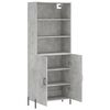 vidaXL Highboard Concrete Grey 69.5x34x180 cm Engineered Wood