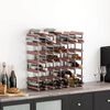 vidaXL Wine Rack for 42 Bottles Brown Solid Wood Pine