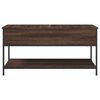vidaXL Coffee Table Brown Oak 100x50x50 cm Engineered Wood and Metal