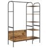 vidaXL Clothes Rack with Shelf Brown 120 x 44 x 160 cm Engineered Wood