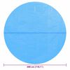 vidaXL Floating Round PE Solar Pool Film 300 cm Blue