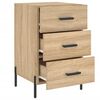 vidaXL Bedside Cabinet Sonoma Oak 40x40x66 cm Engineered Wood