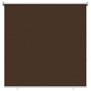 vidaXL Outdoor Roller Blind 90% UV Block Brown 140 x 140 cm HDPE