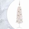 vidaXL Artificial Slim Christmas Tree with Bauble 120 cm 150 LEDs