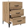 vidaXL Bedside Cabinet Artisan Oak 40 x 40.5 x 66 cm Engineered Wood