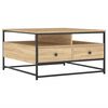 vidaXL Coffee Table Sonoma Oak 80x80x45 cm Engineered Wood