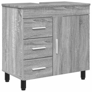 vidaXL Bathroom Vanity Unit Grey Sonoma 60 x 35 x 60 cm