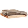 vidaXL Bed Frame | Natural Pine | Solid Pine Wood | King Size | Durable