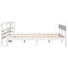 vidaXL Bed Frame without Mattress White 135x190 cm Double Solid Wood Pine
