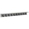 vidaXL Wall-Mounted Coat Rack Concrete Grey 100 x 10.5 x 10.5 cm