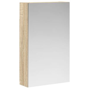 vidaXL Bathroom Mirror Cabinet with Shelf Sonoma Oak 30 x 10.5 x 50 cm