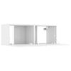 vidaXL 5 Piece TV Cabinet Set High Gloss White Engineered Wood
