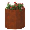vidaXL Planter Rusty 60 x 30 x 50 cm Weathering Steel