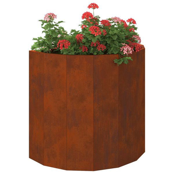 vidaXL Planter Rusty 60 x 30 x 50 cm Weathering Steel