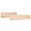 vidaXL Bed Frame without Mattress Solid Wood 150x200 cm King Size King Size
