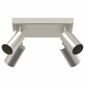vidaXL Ceiling Spotlight with Spotlights Nickel 26 x 26 x 16 cm Metal