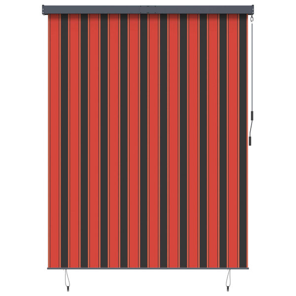 vidaXL Outdoor Roller Blind Orange and brown 220 x 250 cm Fabric