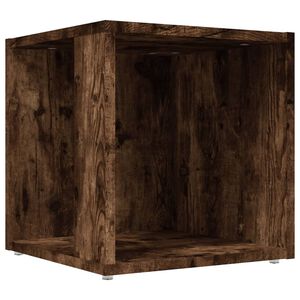 vidaXL Side Table Smoked Oak 33x33x34.5 cm Engineered Wood