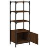 vidaXL Bookcase 3-Tier Brown Oak 41x30x109.5 cm Engineered Wood