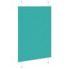 vidaXL Pleated Blind Petrol Green 90x100 cm Fabric Width 89.4 cm Polyester
