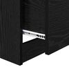 vidaXL Bedside Cabinet Black Oak 40 x 40 x 63 cm Engineered Wood