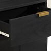 vidaXL Bedside Cabinet Black 50x33x60 cm Engineered Wood