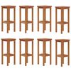 vidaXL Bar Stools 8 pcs Solid Wood Acacia