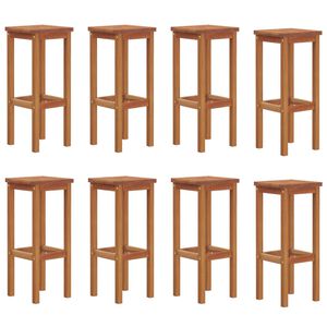 vidaXL Bar Stools 8 pcs Solid Wood Acacia