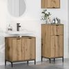 vidaXL Bathroom Furniture Set with Drawer with Shelf 2 pcs Artisan Oak