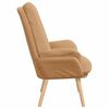 vidaXL Armchair Beige 61 x 78 x 98 cm Sherpa Fabric