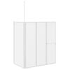 Shower Bath Screen Wall L Shape 70 x 120 x 137 cm 4 Panels Foldable
