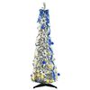 vidaXL Artificial Christmas Tree with 50 LEDs White 120 cm PVC