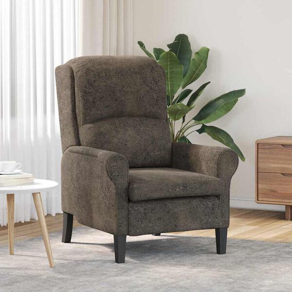 vidaXL Armchair Dark grey 76 x 94 x 102 cm Faux Leather