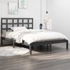 vidaXL Bed Frame without Mattress Grey 200x200 cm Solid Wood