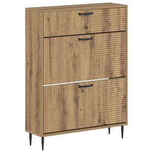 vidaXL Shoe Cabinet HAARLEM 78 x 24 x 103 cm Engineered Wood