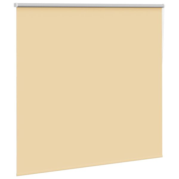 vidaXL Roller Blind Blackout Beige 160x175 cm Fabric Width 156.6 cm Polyester