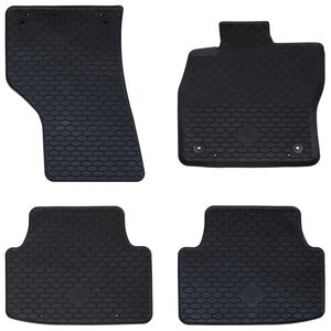 vidaXL Car Mat 4 pcs Black Seat LEON TPE