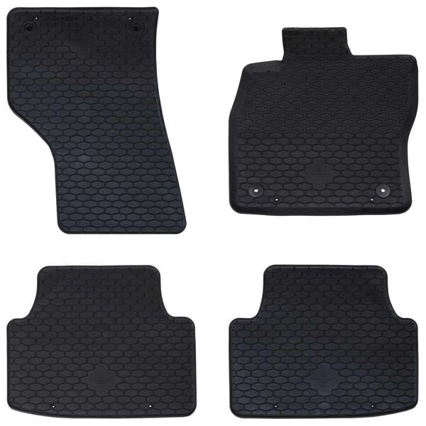 vidaXL Car Mat 4 pcs Black Seat LEON TPE