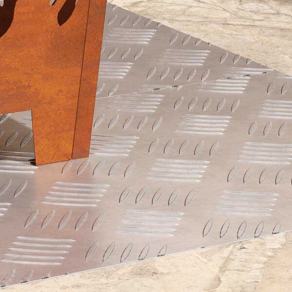 vidaXL Stair Tread Rectangular 2 pcs Silver 90 x 40 cm Aluminium