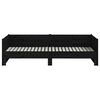 vidaXL Pull-out Day Bed without Mattress Black 2x(80x200) cm