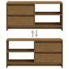vidaXL TV Cabinet Honey Brown 80x31x39 cm Solid Pinewood