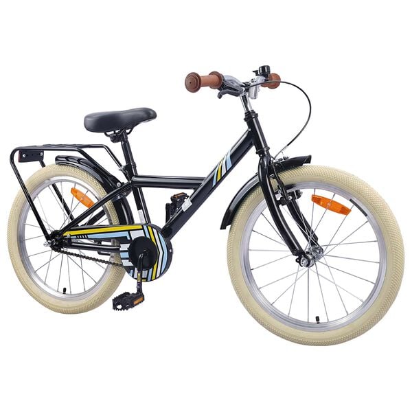 vidaXL Kids Bike 24'' for 8-12 Years Old Black
