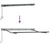 vidaXL Retractable Awning Retractable Anthracite 300 x 200 cm Fabric
