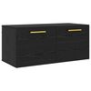 vidaXL Wall Cabinet 80 x 36.5 x 35 cm Engineered Wood Black oak