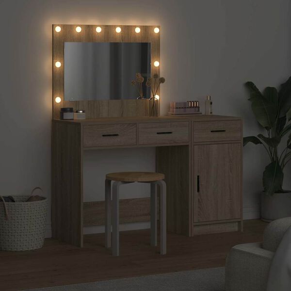 vidaXL Dressing Table 2 pcs Brown 40 x 41 x 75 cm Engineered wood