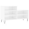 vidaXL Shoe Cabinet High Gloss White 102x36x60 cm Engineered Wood
