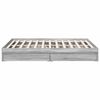 vidaXL Bed Frame with Drawers without Mattress Grey Sonoma 150x200 cm King Size