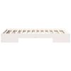 vidaXL Floor Bed Frame with Storage White 90 x 200 cm Solid pine wood